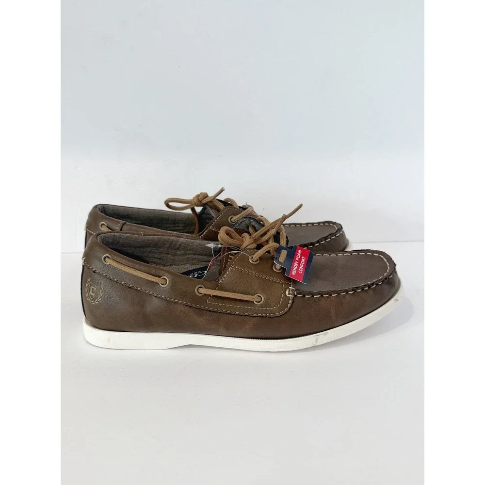 New Chaps Men's Benny Boat Shoes size 9 Casual formal comfort summer everyday